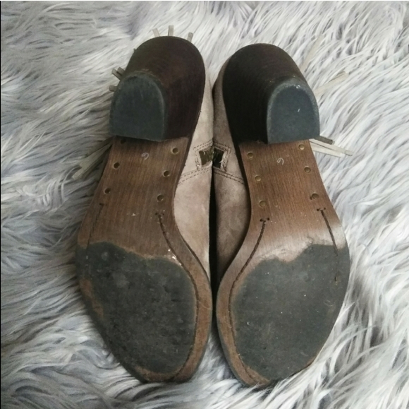 Sam Edelman tan suede Louie Fringe bootie sz 6 - Picture 6 of 6